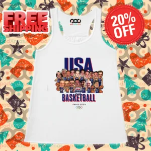 Olympic Paris 2024 Team USA Men’s Basketball Champions Shirt