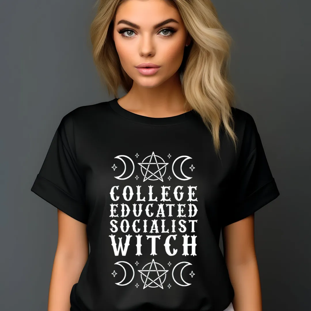 College Educated Socialist Witch Shirt