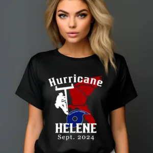 Hurricane Helene American Lineman Shirt