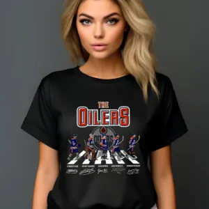 The Edmonton Oilers Players Crossing Signature 2024 Shirt