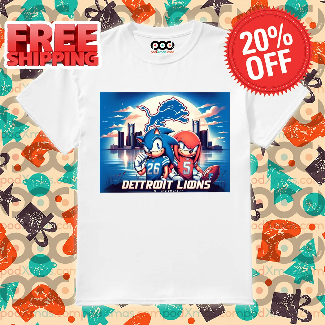 Detroit Lions Sonic The Hedgehog 2024 Shirt