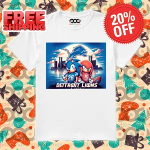 Detroit Lions Sonic The Hedgehog 2024 Shirt
