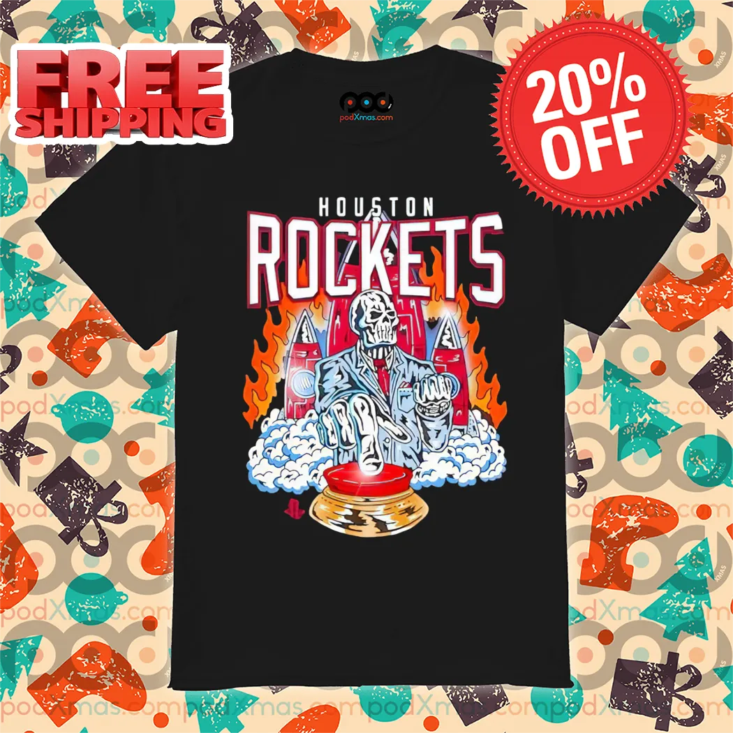 Skeleton Houston Rockets Graphic 2024 Shirt