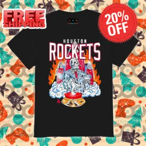 Skeleton Houston Rockets Graphic 2024 Shirt