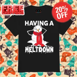 Snowman Having A Meltdown Christmas Vintage 2024 Shirt