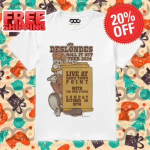 The Deslondes Roll It Out Tour 2024 Live At Sam's Town Point With The Pink Stones Shirt