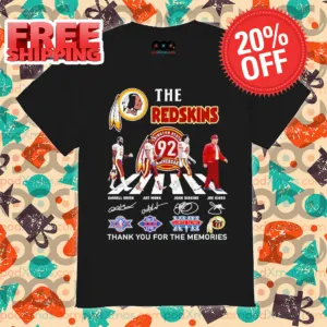 The Washington Redskins Crossing Thank You For The Memories Signature 2024 Shirt