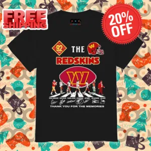 The Washington Redskins Players Crossing Thank You For The Memories Signature 2024 Shirt