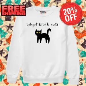 Adopt Black Cats Shirt-enhance