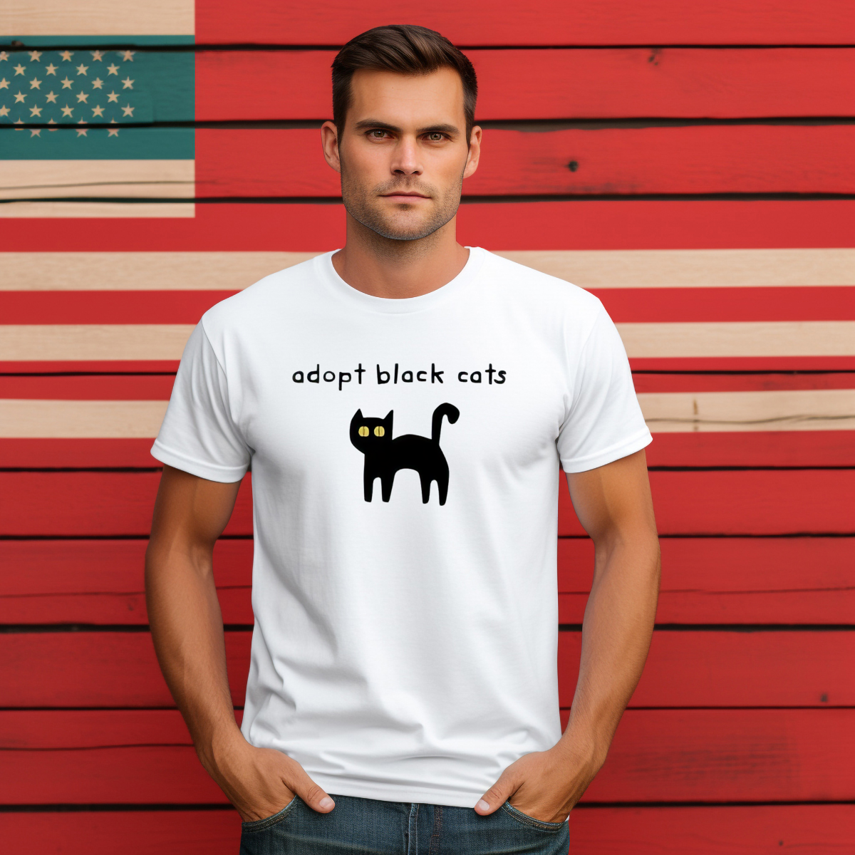 Adopt Black Cats Shirt-enhance