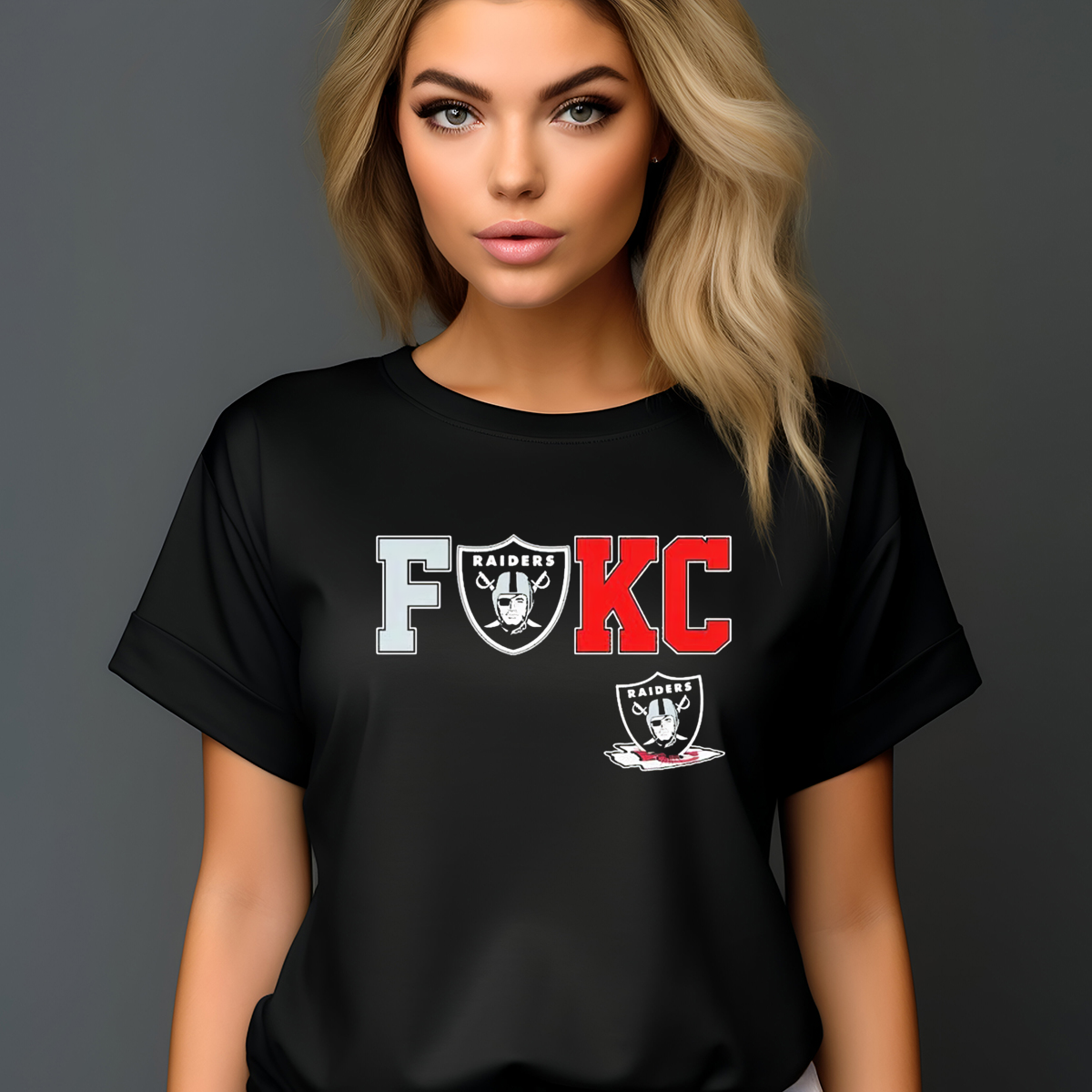 FCK KC Las Vegas Raiders 2024 Shirt-enhance