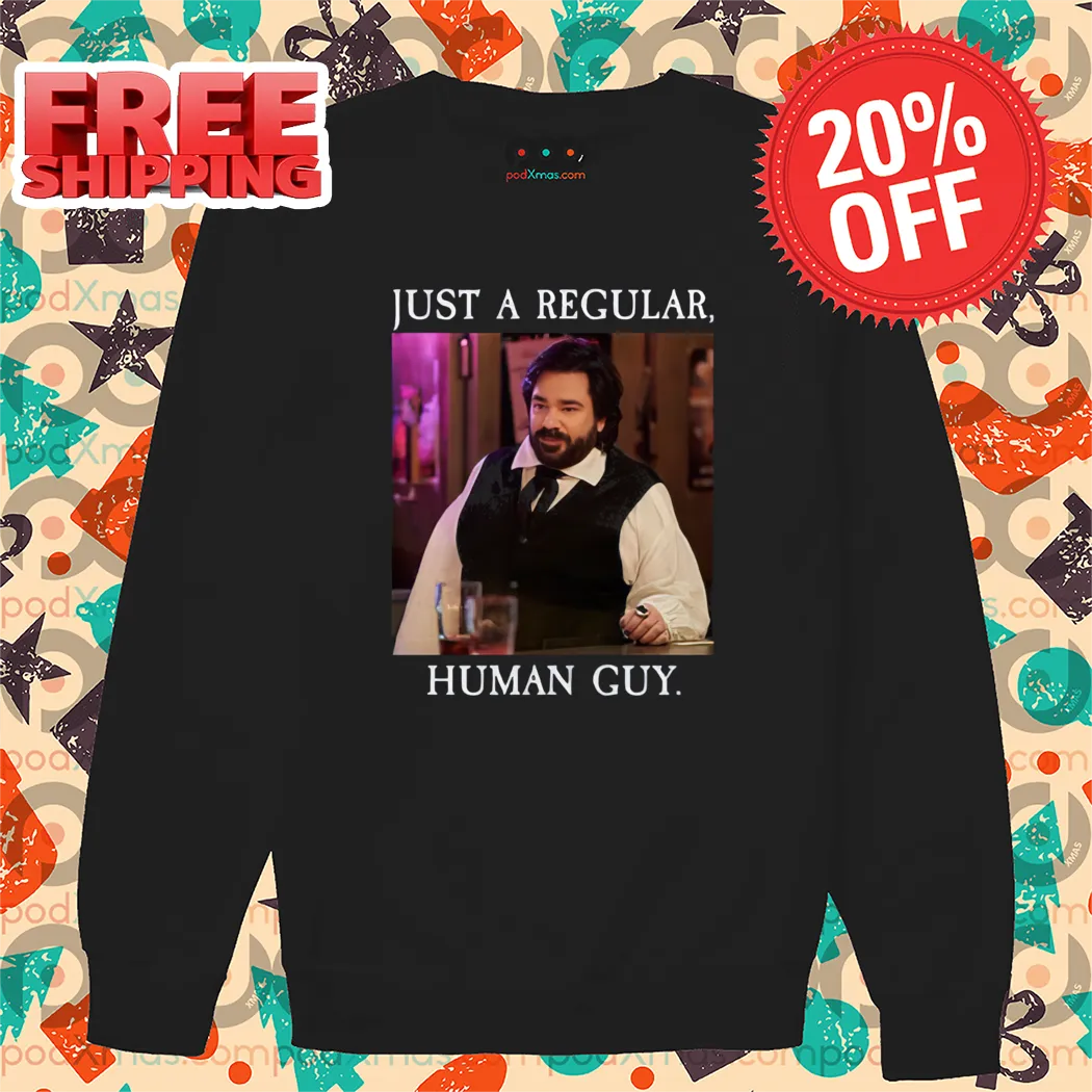 Just A Regular Human Guy Shirt-enhance-faceai