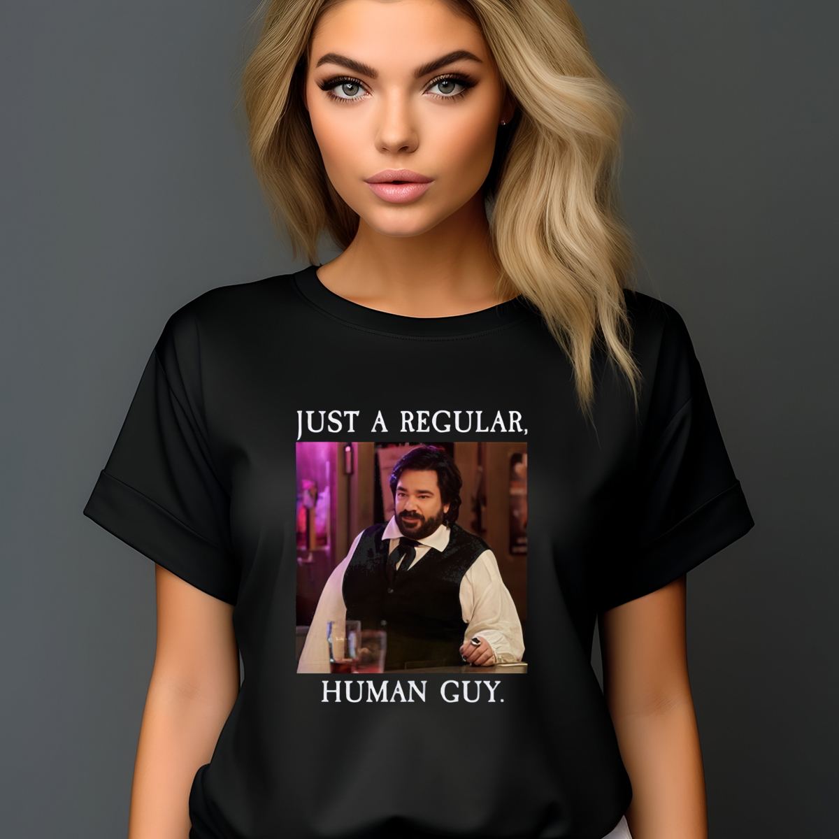 Just A Regular Human Guy Shirt-enhance-faceai