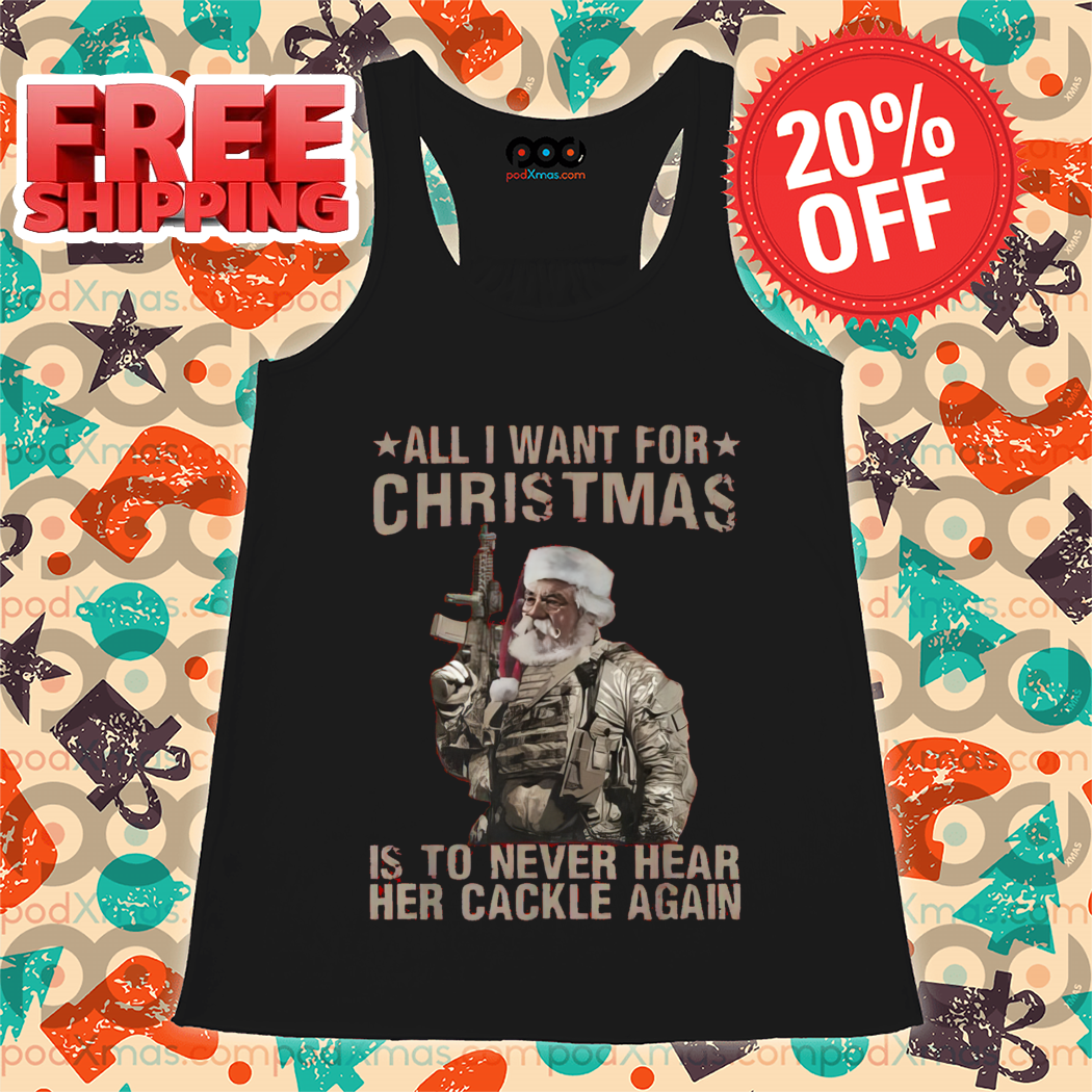 Satan All I Want For Christmas Is To Never Hear Her Cackle Again 2024 Shirt-enhance-faceai