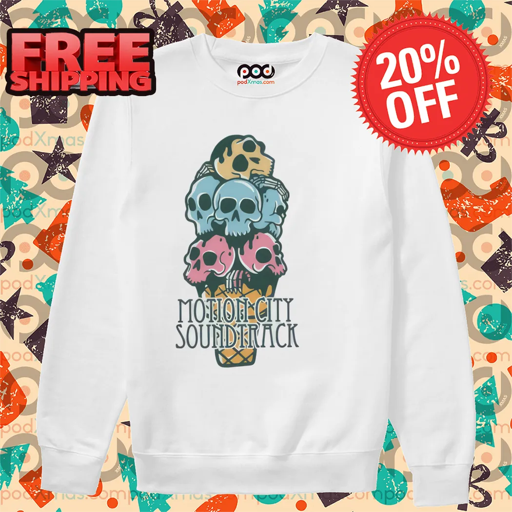Skull Ice Cream Motion City Soundtrack Shirt-enhance