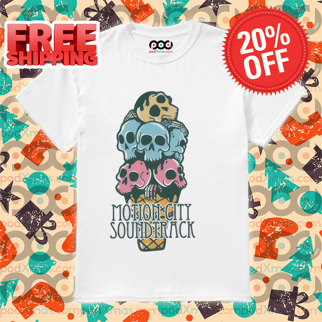 Skull Ice Cream Motion City Soundtrack Shirt-enhance