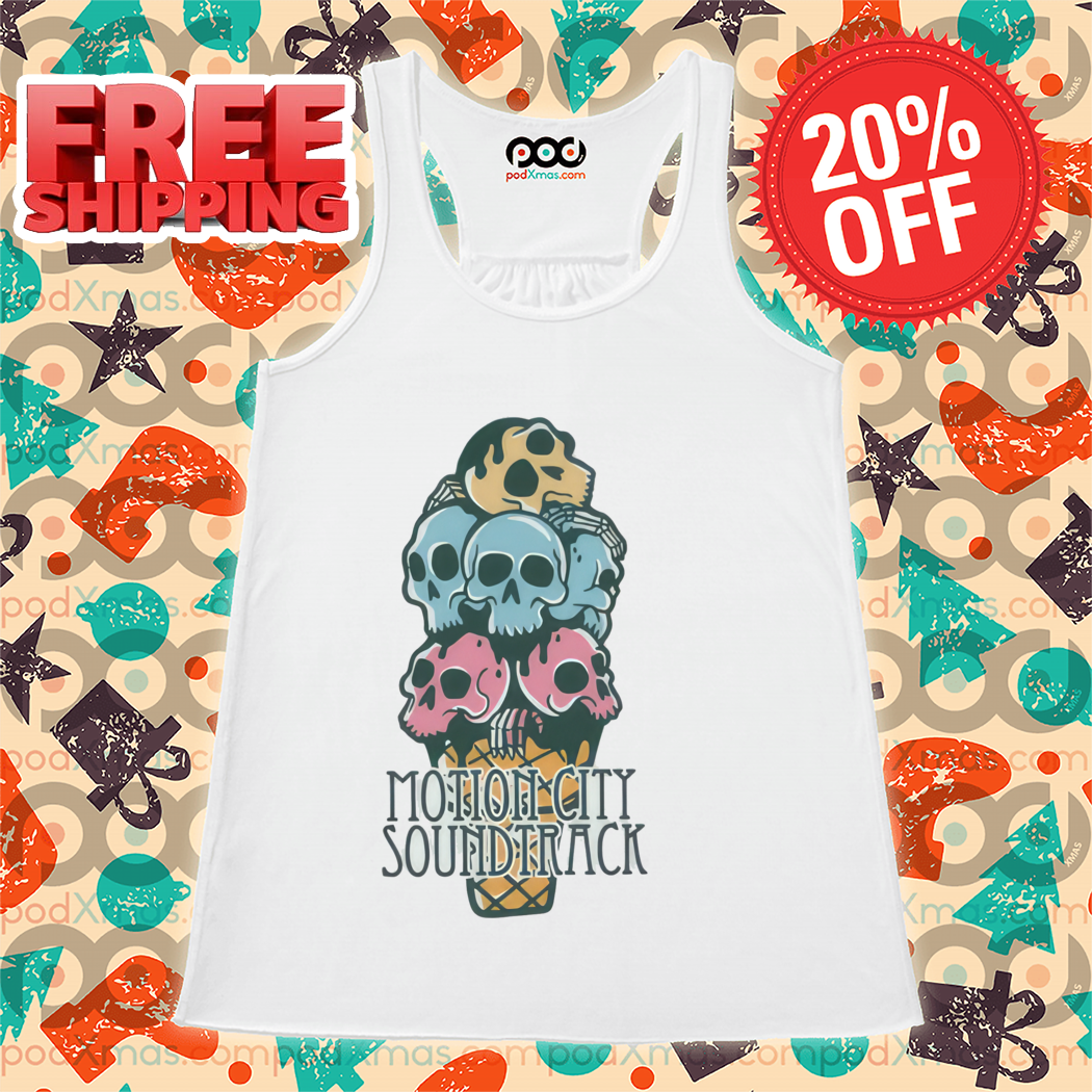 Skull Ice Cream Motion City Soundtrack Shirt-enhance