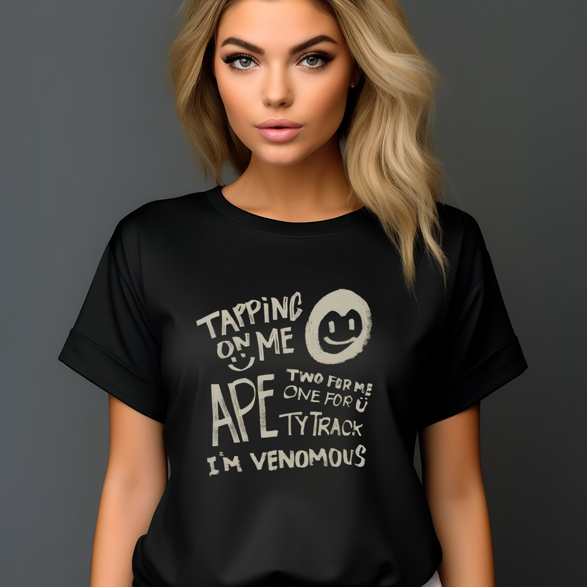 Tapping On Me Are Two For Me One For U Shirt-enhance