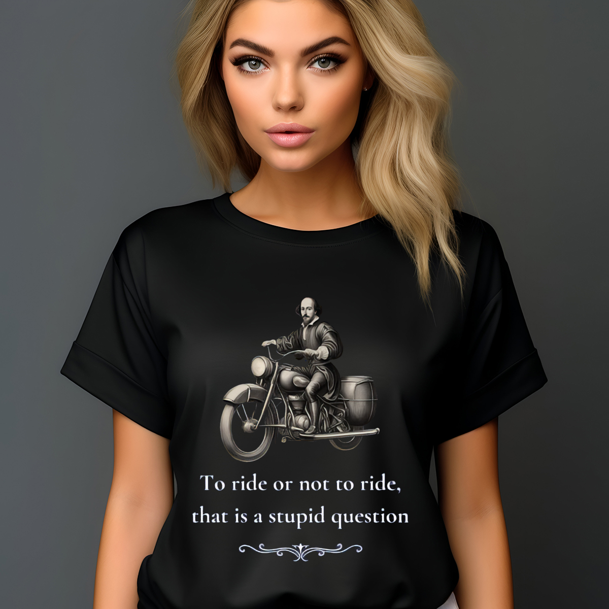 To Ride Or Not To Ride That Is A Stupid Question Shirt-enhance-faceai