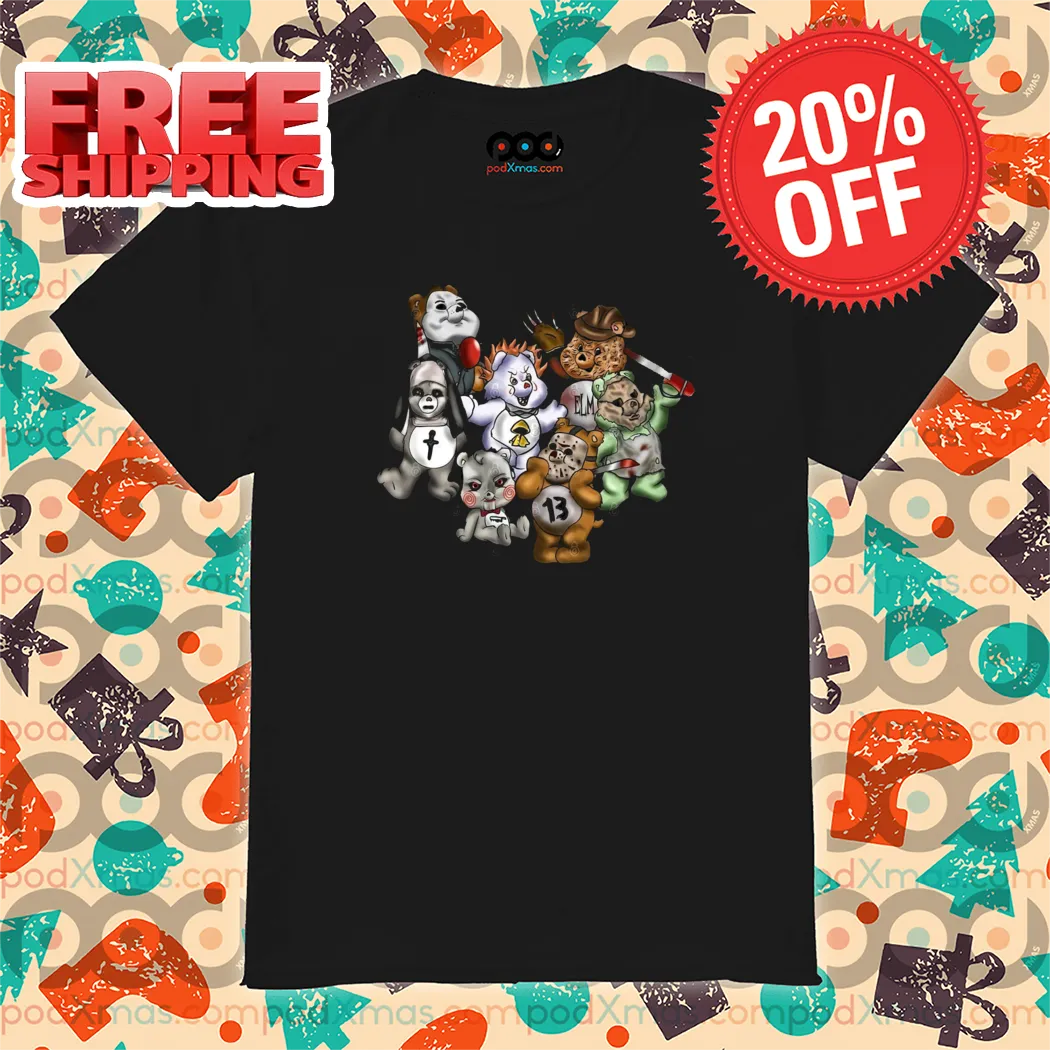 Horror Characters Bears Friday 13th Halloween 2024 Shirt