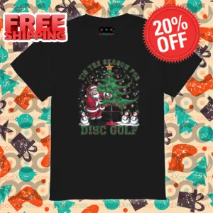 Santa Tis The Season For Disc Golf Christmas 2024 Shirt