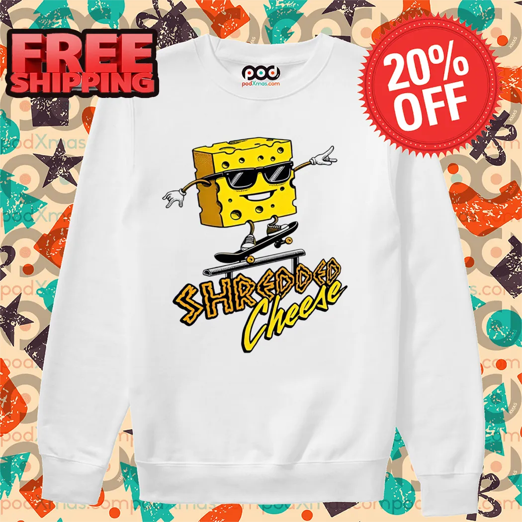 Cheese Skateboarding Shredded Cheese Shirt