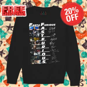 Fast And Furious Name Characters Signature 2024 Shirt