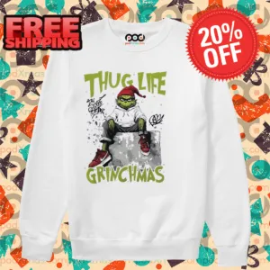Grinch Thug Life Grinchmas Christmas 2024 Shirt