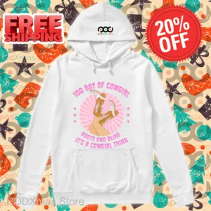 100 Day Of Cowgirl Boots And Bling It's A Cowgirl Thing Shirt