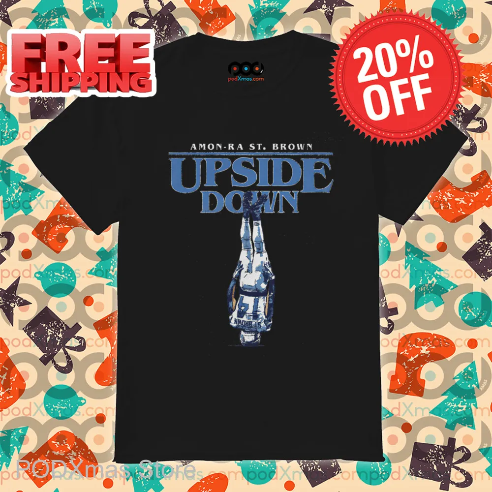Amon-Ra St. Brown Detroit Upside Down Shirt