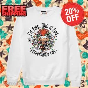 Anxiety Inside Out 2 It's Fine This Is Fine Everything's Fine Shirt