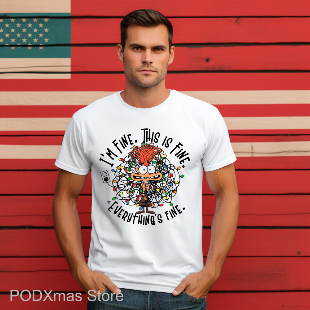 Anxiety Inside Out 2 It's Fine This Is Fine Everything's Fine Shirt