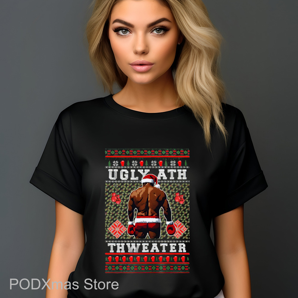 Boxing Ugly At Thweater Ugly Christmas 2024 Shirt
