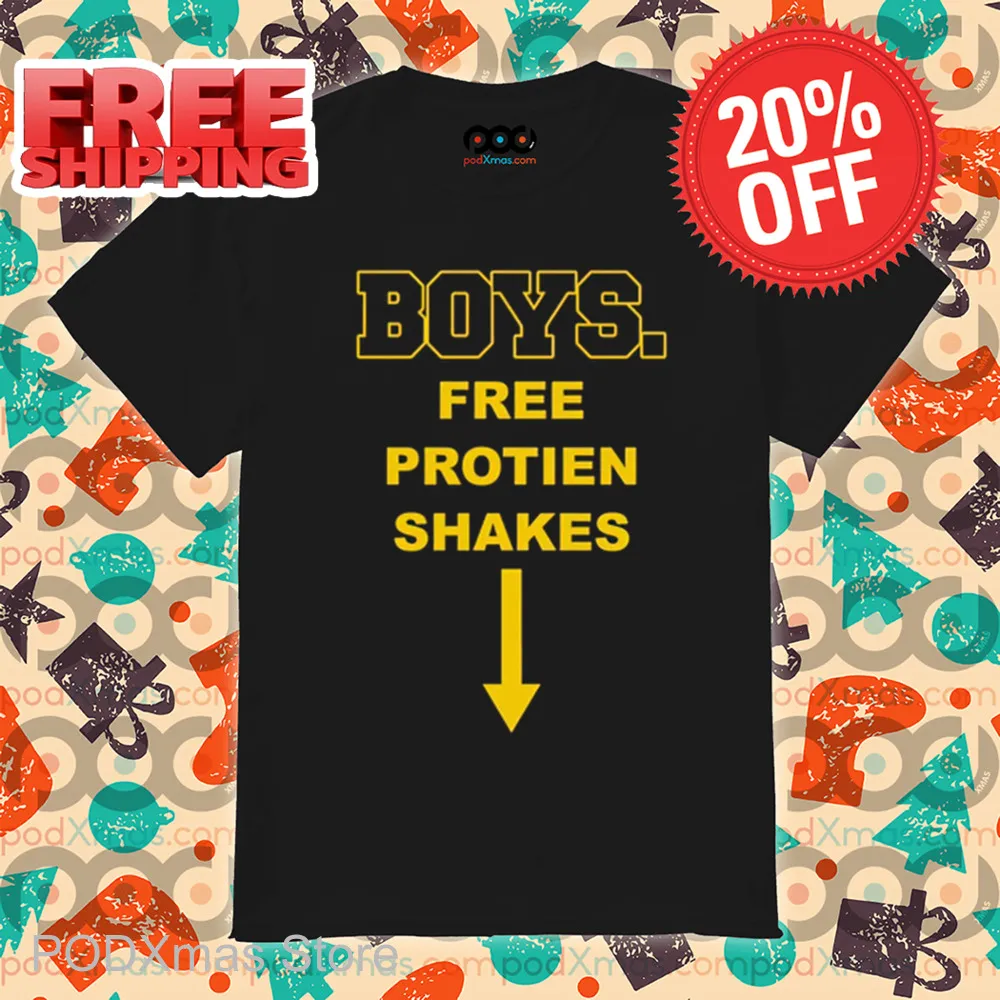 Boys Free Protien Shakes Shirt