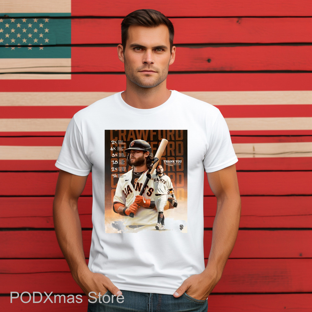 Brandon Crawford Thank You Poster 2024 Shirt