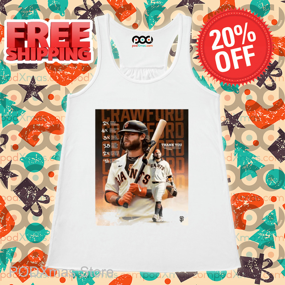 Brandon Crawford Thank You Poster 2024 Shirt