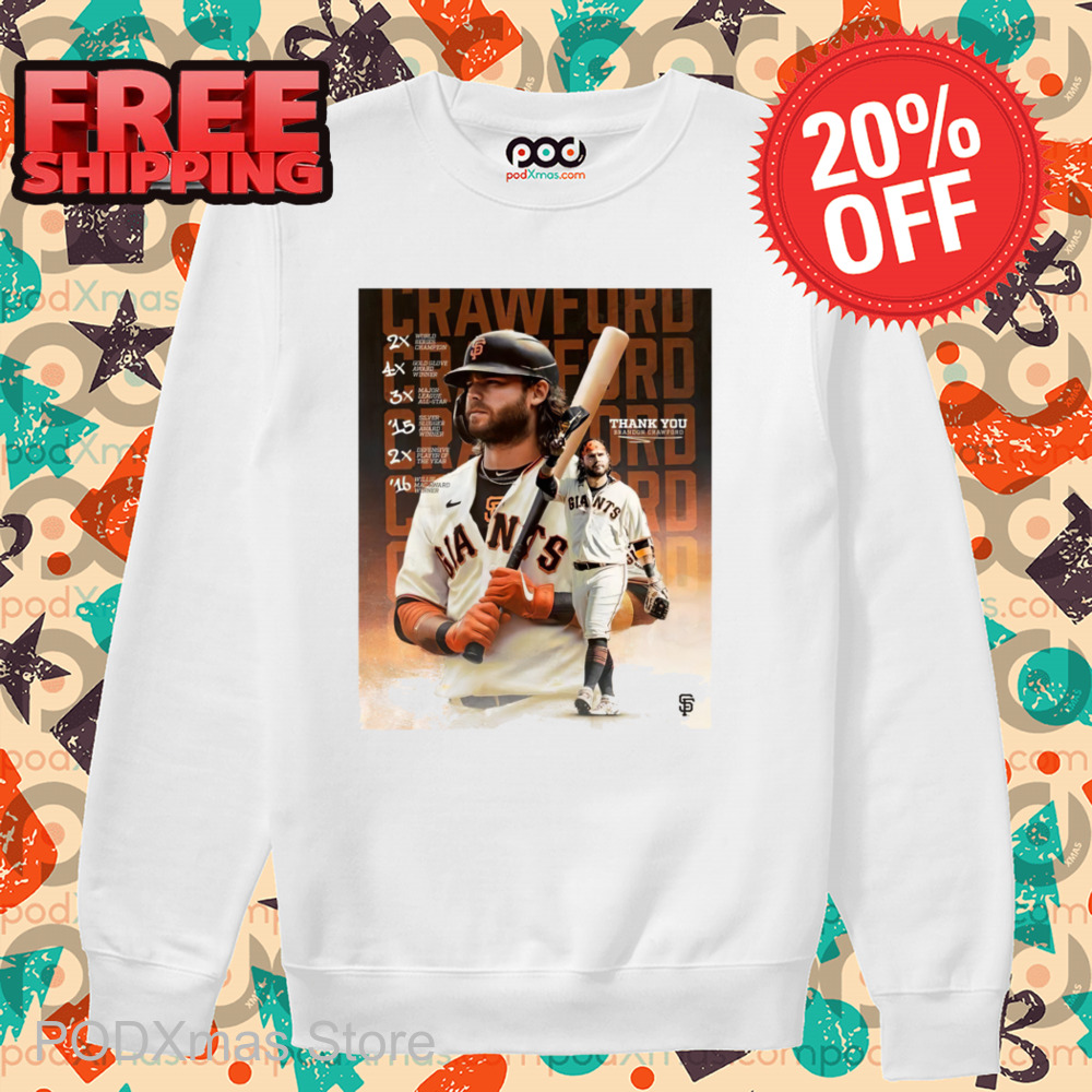 Brandon Crawford Thank You Poster 2024 Shirt