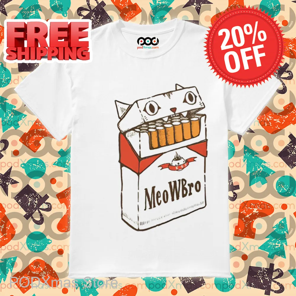 Cat Cigarette Meobro Shirt