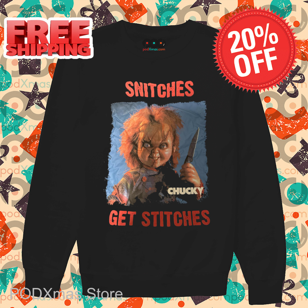 Chucky Snitches Get Stitches Vintage 2024 Shirt