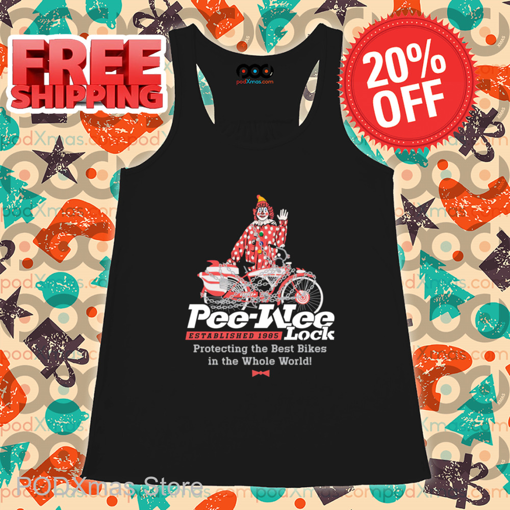 Clown Pee-Wee Lock Protecting The Best Bikes In The Whole World Shirt