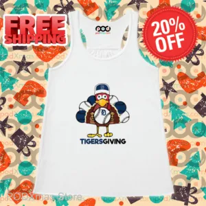 Detroit Tigers Turkey Tigersgiving Thanksgiving Shirt