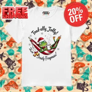 Frog Toad-Ally Jolly Frosty Frogmass Shirt