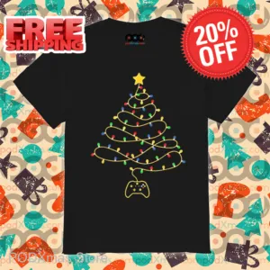 Gamepad Pine Tree Christmas 2024 Shirt
