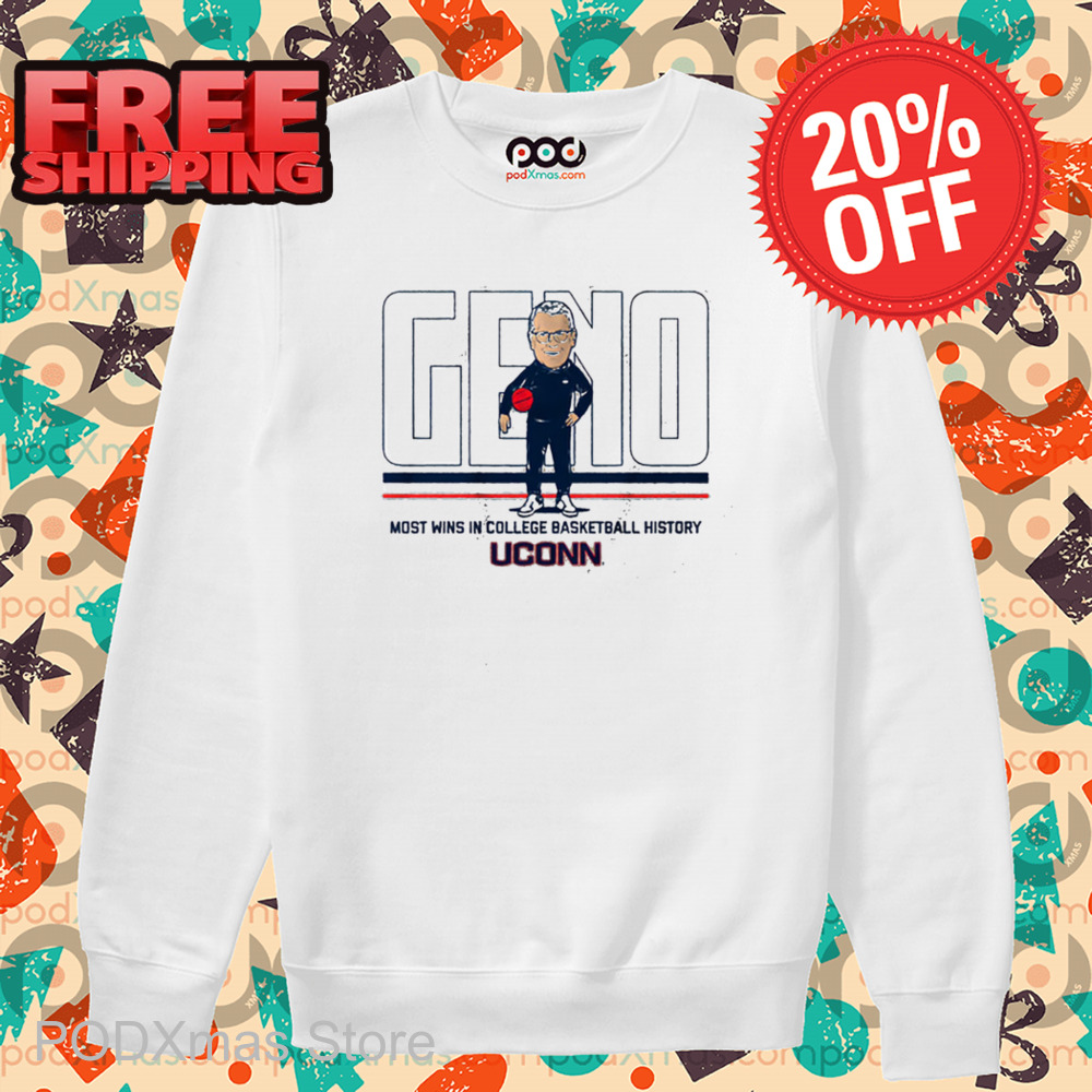 Geno Most Wins In College Basketball History UCONN Shirt