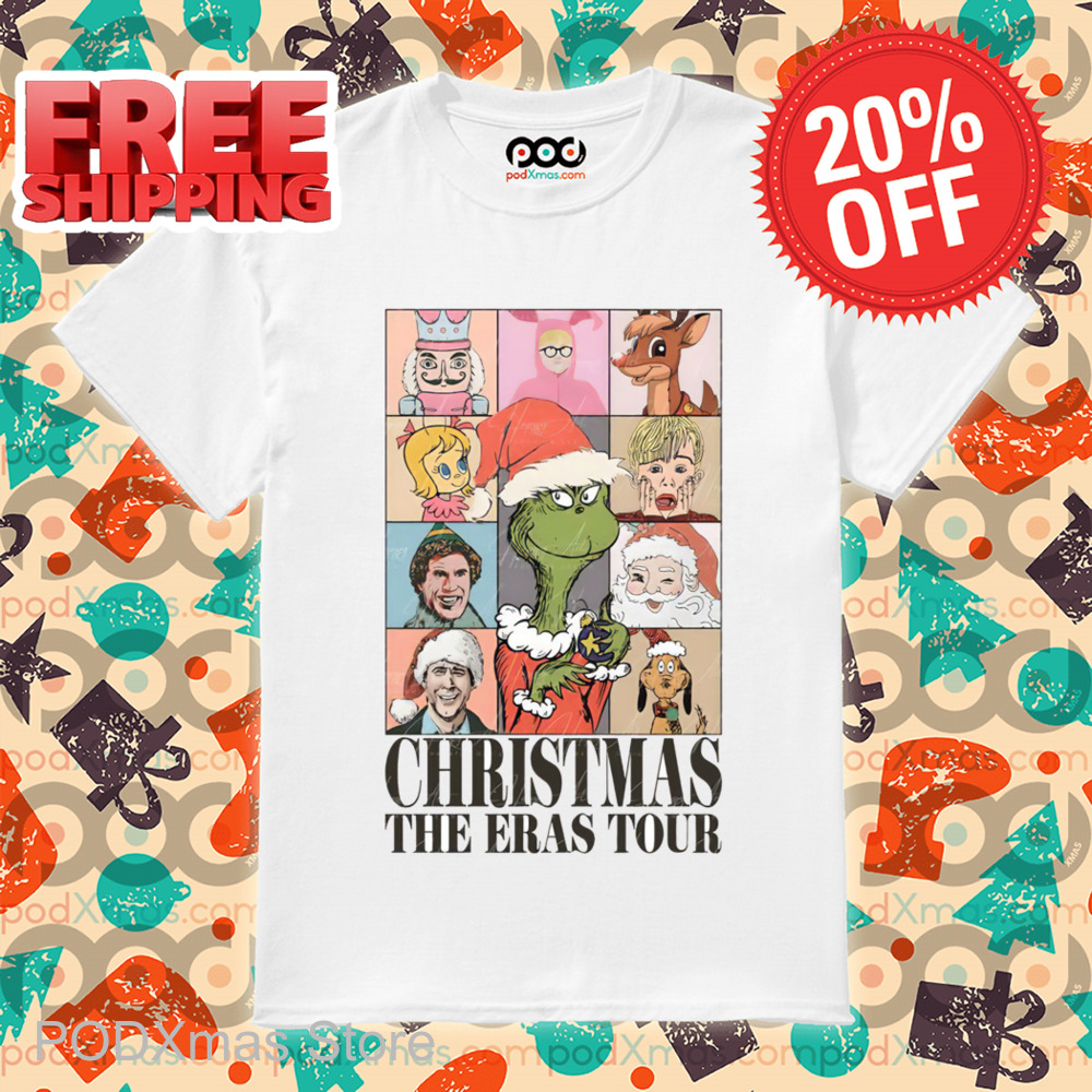 Grinch Christmas The Eras Tour Vintage 2024 Shirt