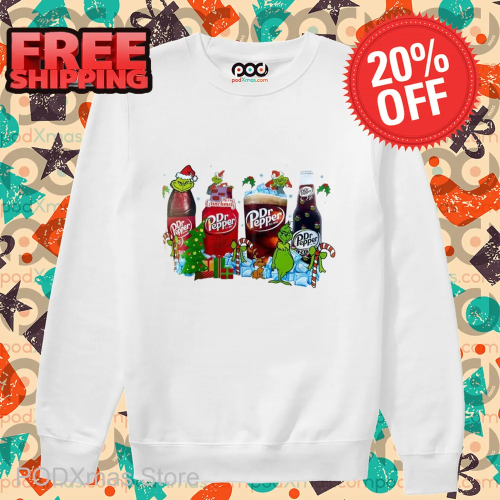 Grinch Dr Pepper Cup Christmas 2024 Shirt