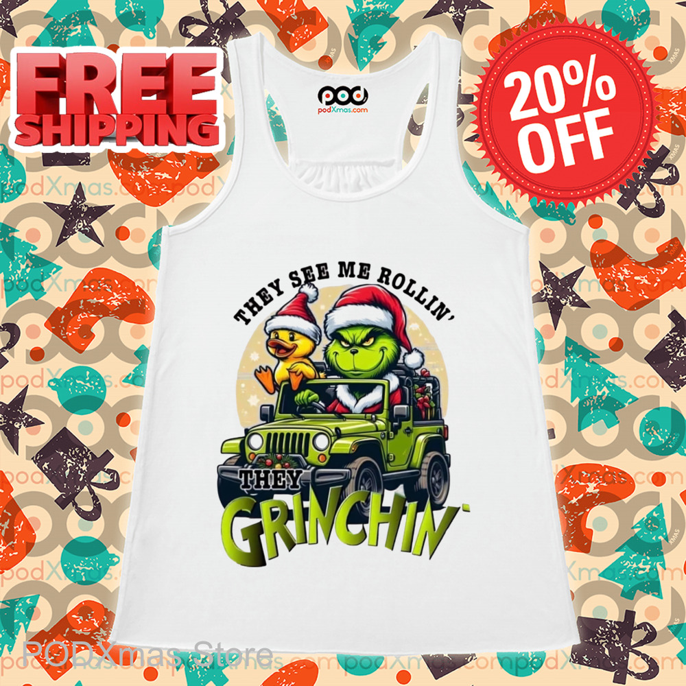 Grinch Duck Truck They See Me Rollin They Grinchy Christmas 2024 Shirt Grinch Duck Truck They See Me Rollin They Grinchy Christmas 2024 Shirt