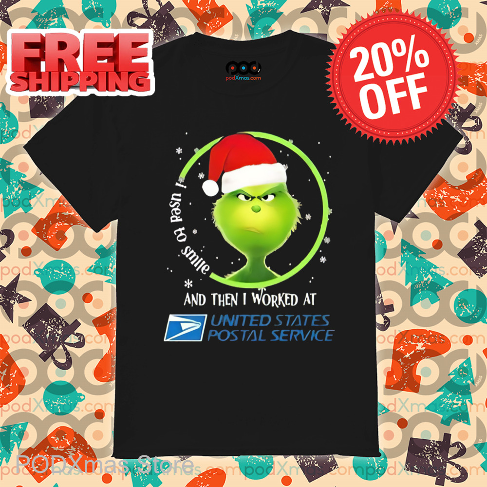 Grinch I Used To Smile And Then I Worked At USPS Christmas 2024 Shirt Grinch I Used To Smile And Then I Worked At USPS Christmas 2024 Shirt