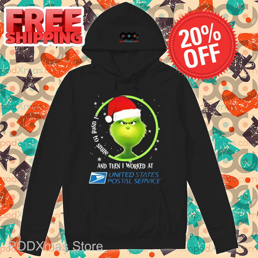 Grinch I Used To Smile And Then I Worked At USPS Christmas 2024 Shirt Grinch I Used To Smile And Then I Worked At USPS Christmas 2024 Shirt