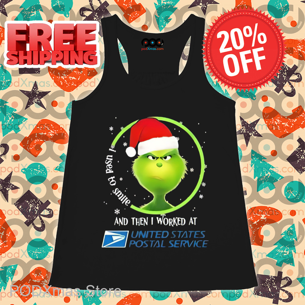 Grinch I Used To Smile And Then I Worked At USPS Christmas 2024 Shirt Grinch I Used To Smile And Then I Worked At USPS Christmas 2024 Shirt